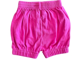 Vintage 70's  Pink / Cotton Shorts  / Pants / Underwear 0-3M