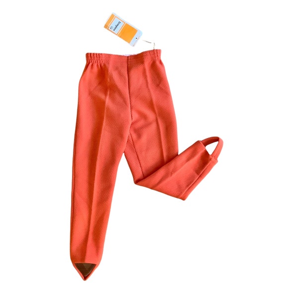 Vintage 1960's Orange Stirrup Pants / 5-6Y - image 1