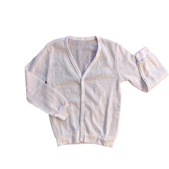 Vintage 1960's White Cardigan 6-8Y - Etsy