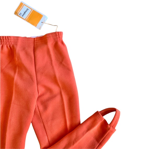 Vintage 1960's Orange Stirrup Pants / 5-6Y - image 2