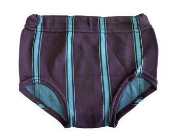 70's Brown / Green Swimming Trunks / Pants 4-5Y