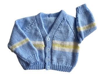 Vintage Yellow Knitted Cardigan 0-6 Months