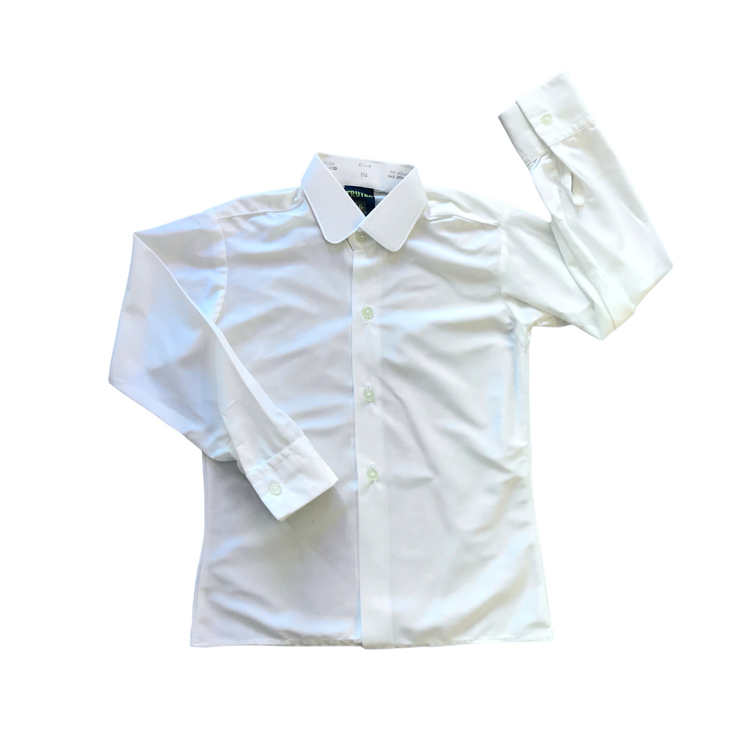 Vintage 1970's White Nylon Check Shirt 