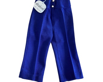 1960s Navy Flare Trousers /  18-24M