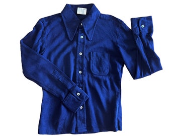 1970s Navy  Shirt /  4-5Y