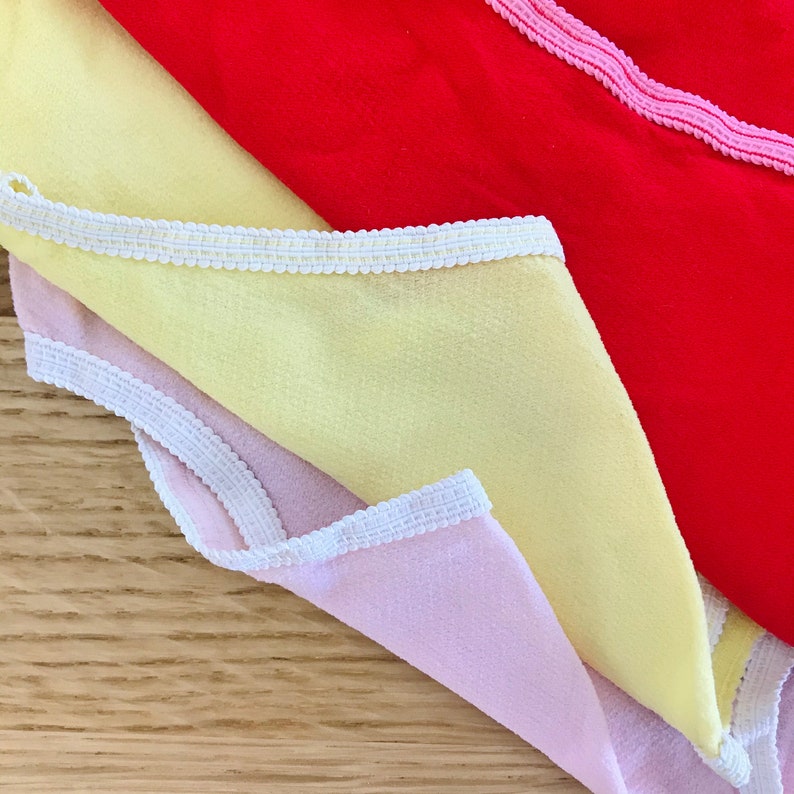 Vintage 70/'s Set of 3 Girls Briefs Underwear British Made 4-6Y