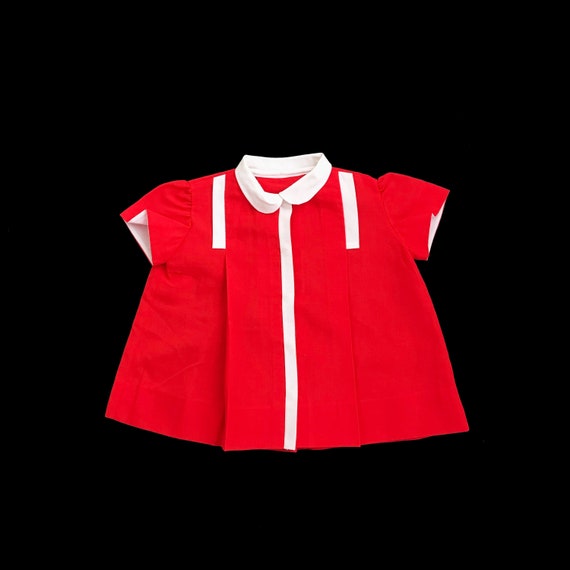 red peter pan collar dress