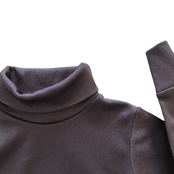 1960 s Brown Nylon Turtleneck Jumper 6 9M Etsy UK