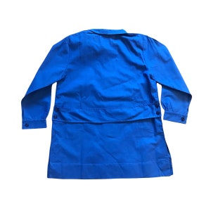 French Vintage 1960's Blue School Blouse / 5-6 Years image 2