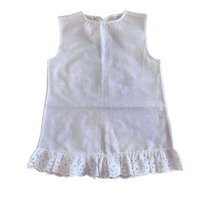 1960&#39;s White Petticoat Dress / 12-18M