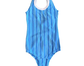 70's Turquoise Swimming Suit / 5-6Y