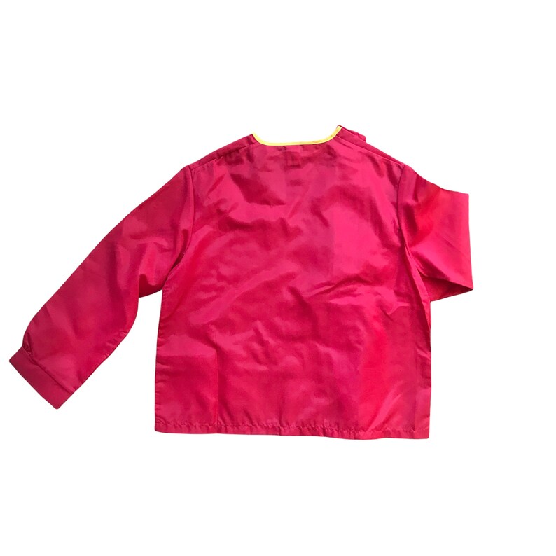 French Vintage 1960's Red School Nylon Blouse / Shirt / 5-6 Years image 3