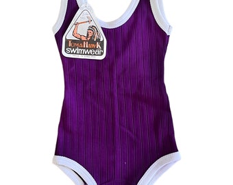 70's Purple Swimming Suit / 2-3Y