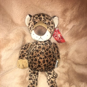 Vintage Russ Leopard plush Cat Named Chase NWWTS 13&quot; Legs Arms