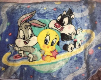 baby looney tunes plush blanket