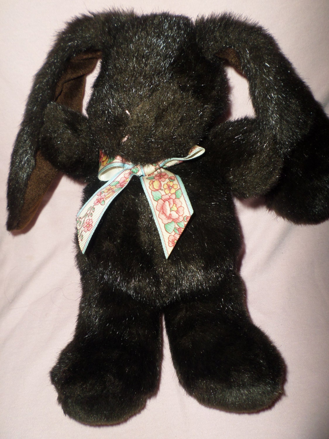 Black rabbit plush hot sale