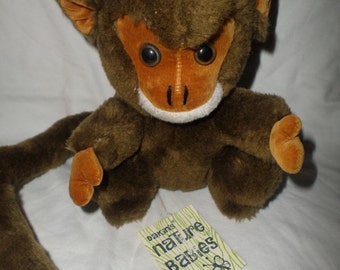 Vintage Dakin Monkey plush Mooch NWWOT 8" Nature Babies