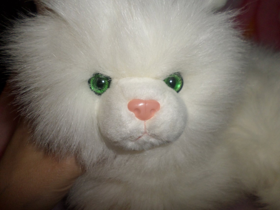 Russ Cat Plush Nikki NWTS 16 Furball Green Eyes Here | Etsy