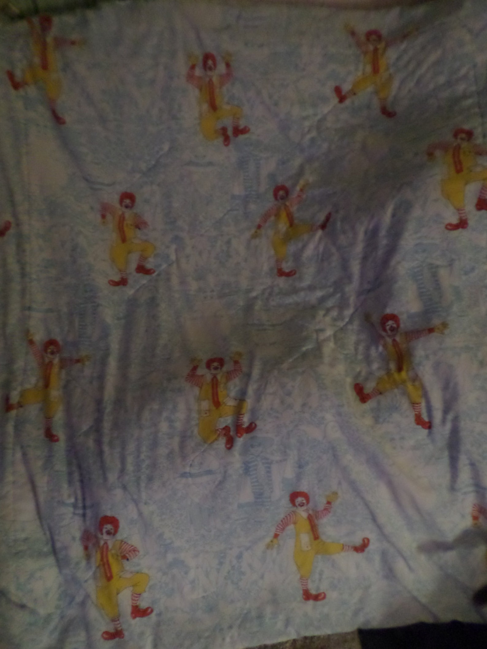 Vintage Mcdonalds Comforter Blanket Grimace Hamburgler Ronald Etsy