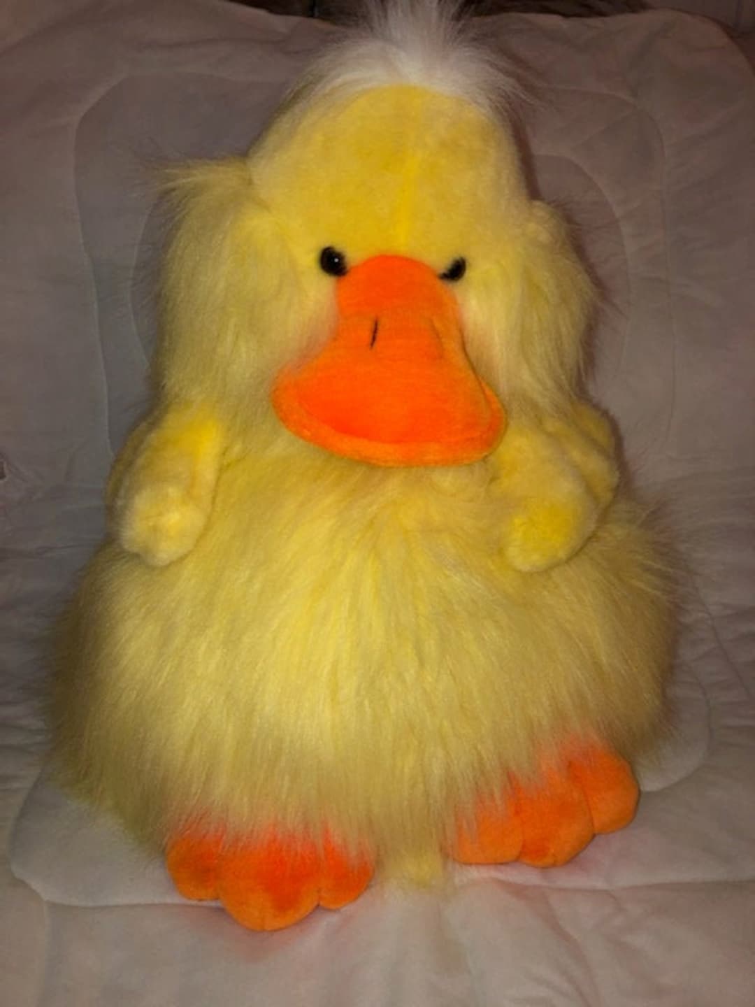 Vintage Dandee Duck Plush Fluffy Poofy Big Wings Silly Frou Vintage Dandee Duck Plush Fluffy Poofy Big Wings Silly Frou