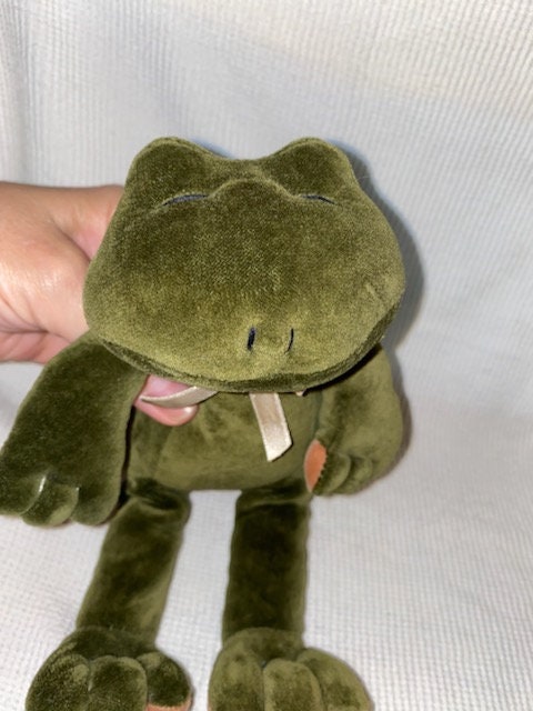 ヴィンテージ マンハッタン トイ カエル ぬいぐるみ 腕 脚 ベロア 