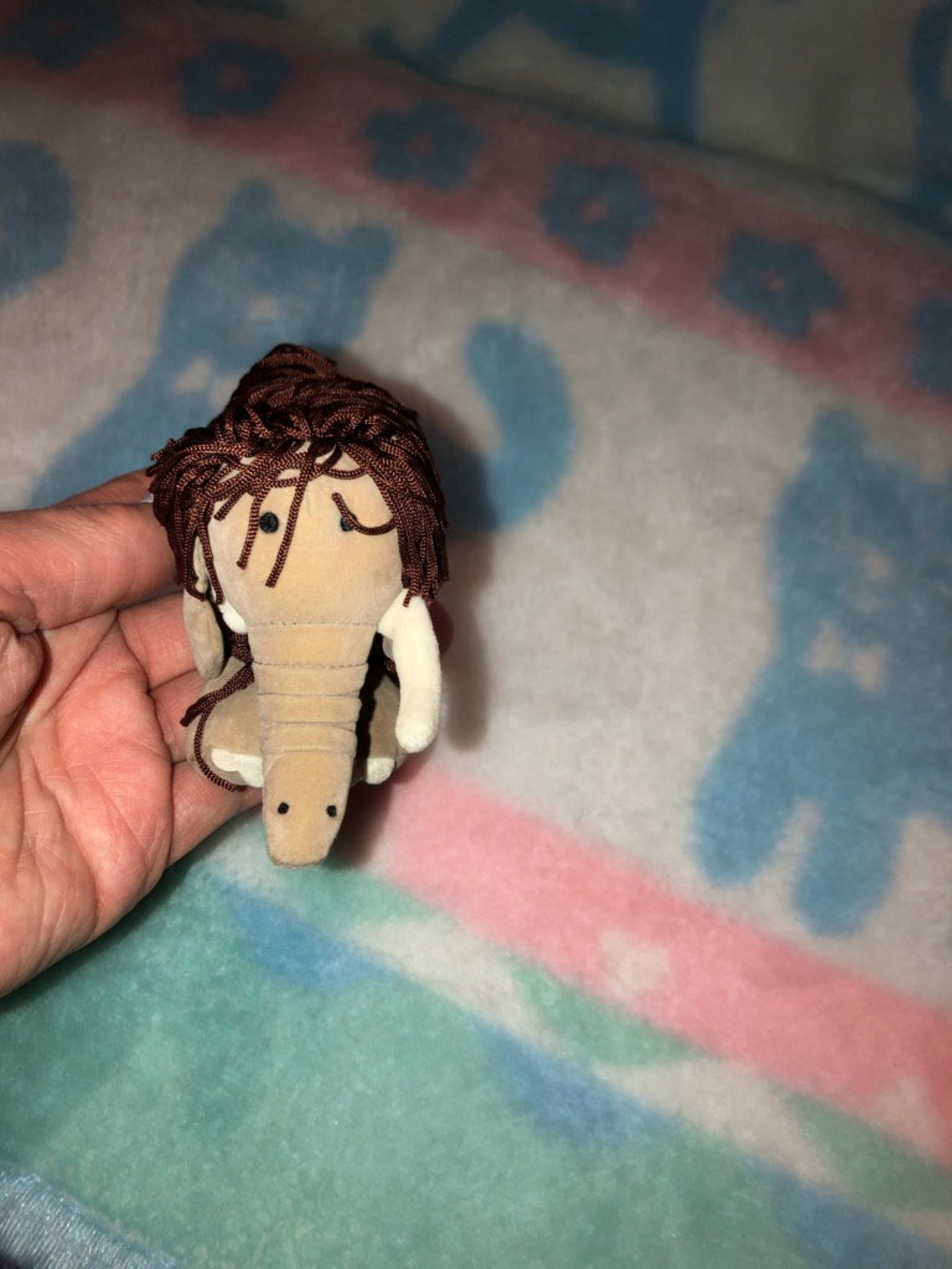 Vintage Jellycat Woolly Mammoth Plush Named Fringe Benefits Etsy