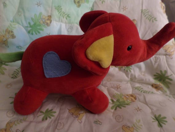 red stuffed elephant