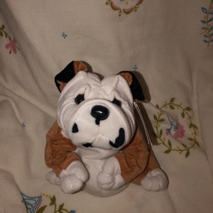 Vintage plush bulldog - Etsy 日本