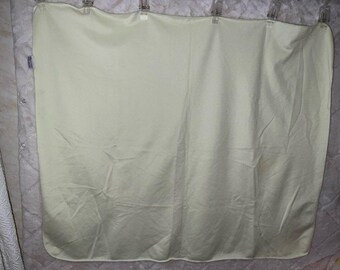 Vintage Quiltex Quality Products Baby Blanket Thin Pastel Yellow