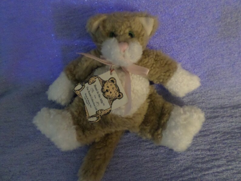Vintage Boyds Cat plush Floppy green eyes Bears in the attic 7 NWWT