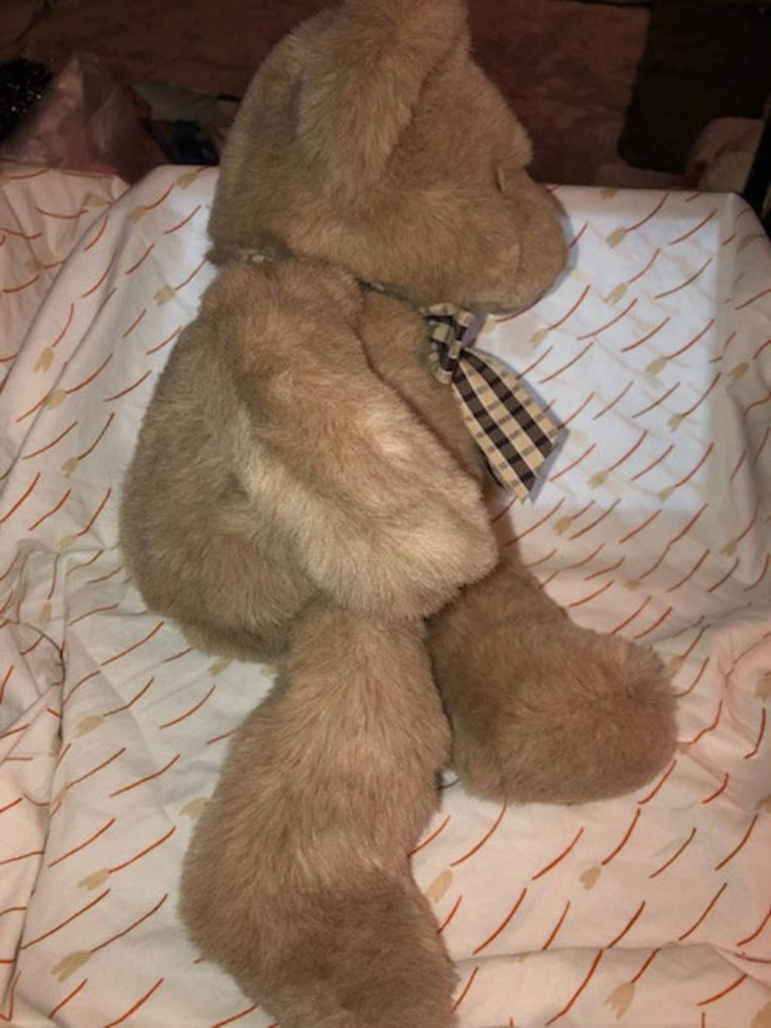 Vintage Russ Bear plush So Soft Teddy ECU Ribbon Version | Etsy