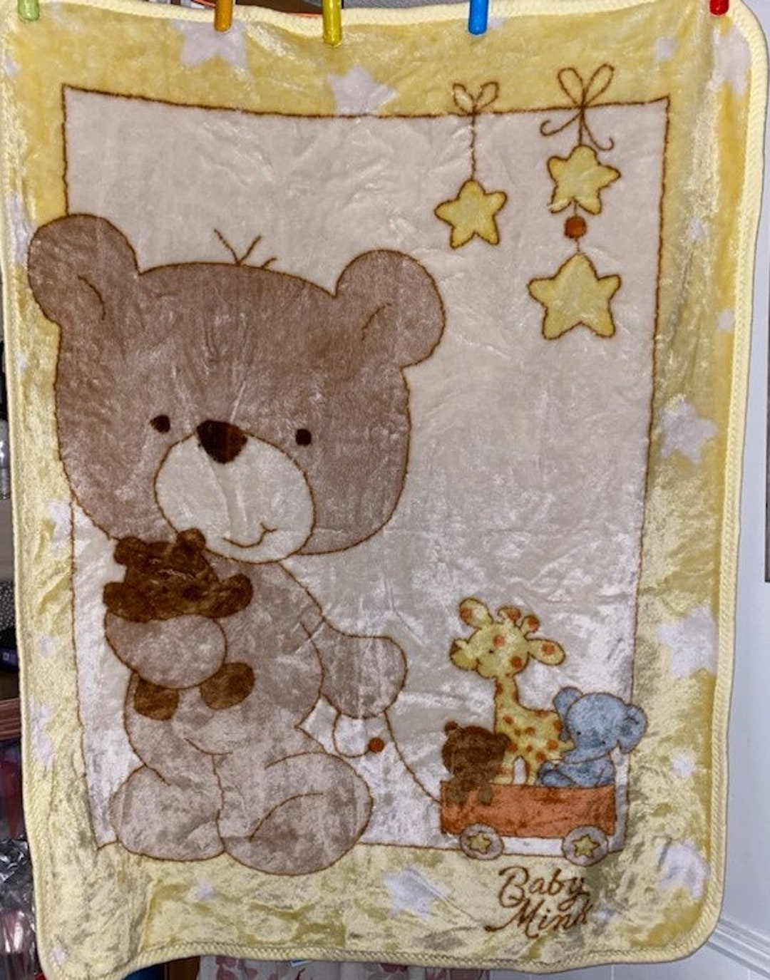Yellow mink blanket hotsell