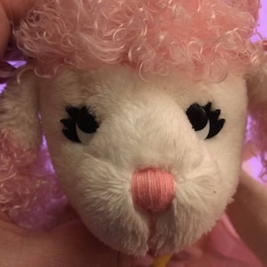 Russ Ballerina Poodle Dog plush Alexi Ballet Pink Curly hair Tutu Pointe satin long legs Tall 14&quot; NWWTS Dancer
