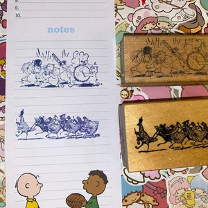 Vintage Marching Band Stamp lot Chickens Parade Pigs Rubber Nancy West Hero VGC