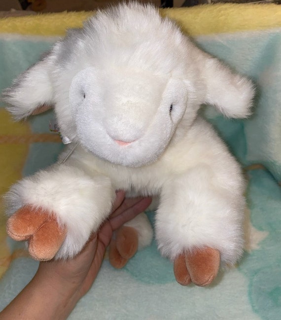 Vintage Baby Gund Lamb Plush Eweey White Version Beautiful 12 Soft