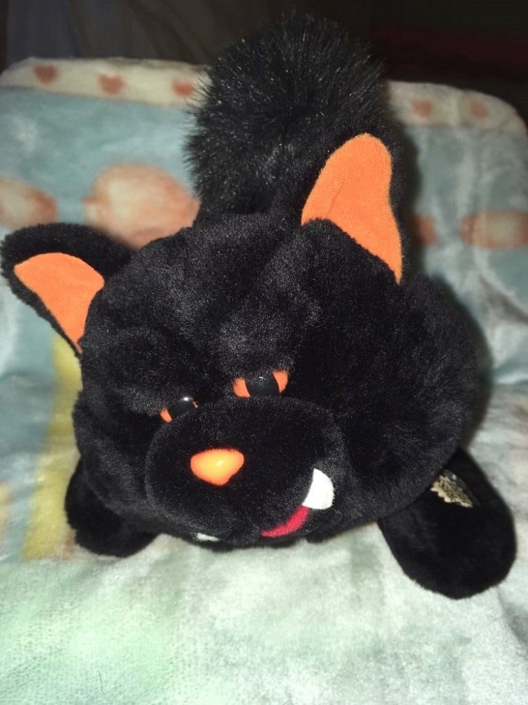 Vintage MTY Cat plush Halloween Black Head spins Vampire -  Portugal