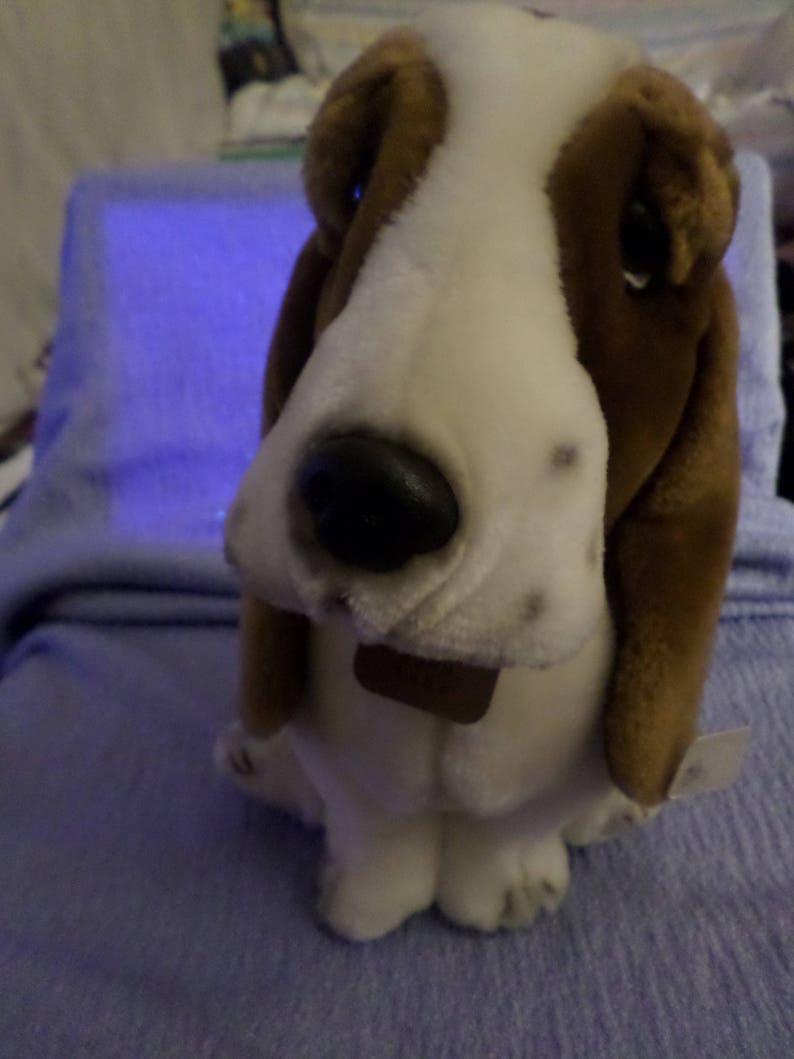 Hush Puppies on foot Basset Hound dog vintage NWOT leather Born dated 10