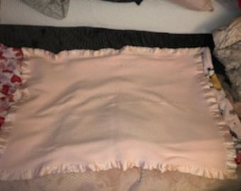 Vintage Babydecke Thermo Waffel Seltene Satin Borte Rosa Weiß Bilder eines Babys schlafende Blumen rund um seidige Borte STEUER