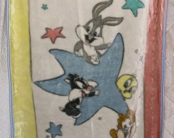 Baby looney tunes fleece blanket sale