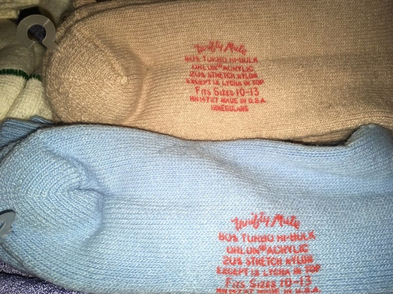 Vintage Socks Lot Mens size 10-13 Some orlon sport dress Soft New 70/'s 80/'s