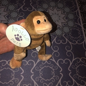 Vintage Ganz Monkey Plush Julie Tiny Toss ems NWTS Beanbag 1996