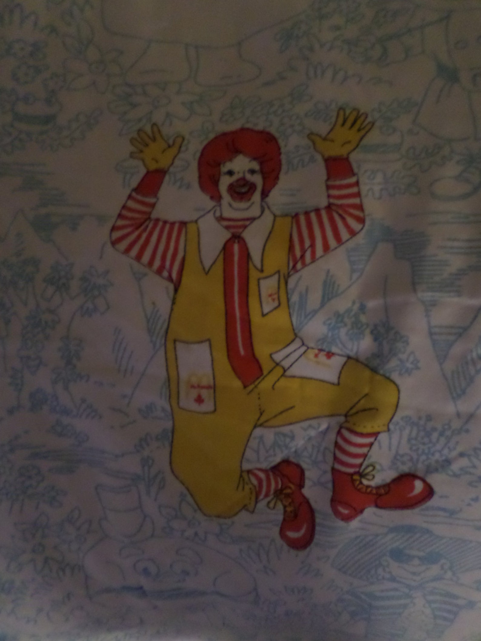 Vintage Mcdonalds Comforter Blanket Grimace Hamburgler Ronald Etsy