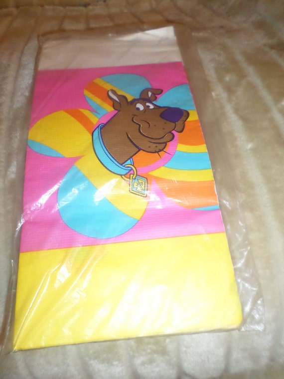 Vintage Scooby Doo Tablecloth Groovy Nip Hallmark Table Cover Etsy