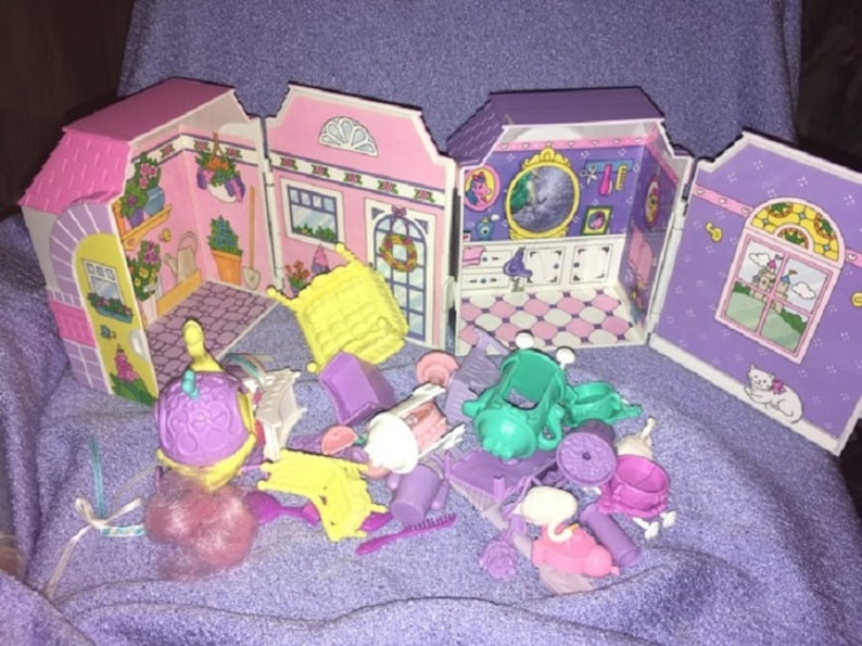 Precious Places Fisher Price Polly miniature little dolls house furniture Blue Box tiny Dreams LGTI rides Flowers Key dog Houses vacation