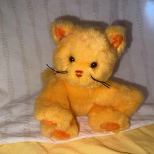Build A Bear Cat Plush Smallfry Kitty Orange Halloween 6.5&quot; Small mini Kitten Cat