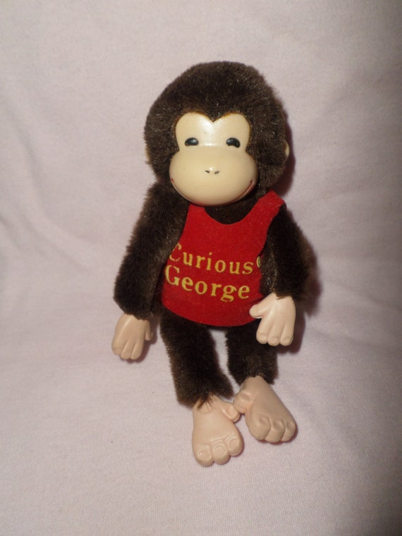 Dell'annata Curious George peluche scimmia in miniatura Eden gomma viso &  piedi 5 piccolo snodato rara 1987 Naughty little ragazzo a volte malizioso  -  Italia