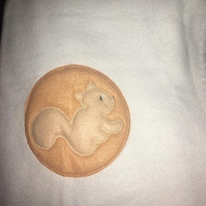 Vintage Northpoint Trading Baby Blanket Blue Brown Squirrel NWOTS Fleece 28&quot; x 42&quot;