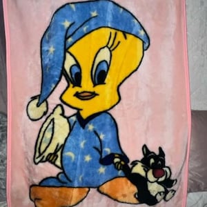 Vintage Tweety Bird Blanket - Etsy