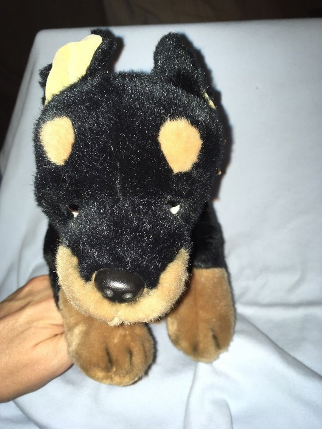 Red doberman on sale stuffed animal