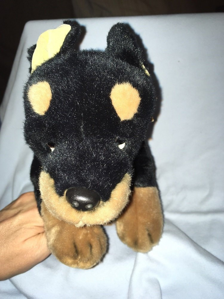 Nat and Jules Alert Large Doberman Pinscher Dog Children's Plush Stuffed Animal